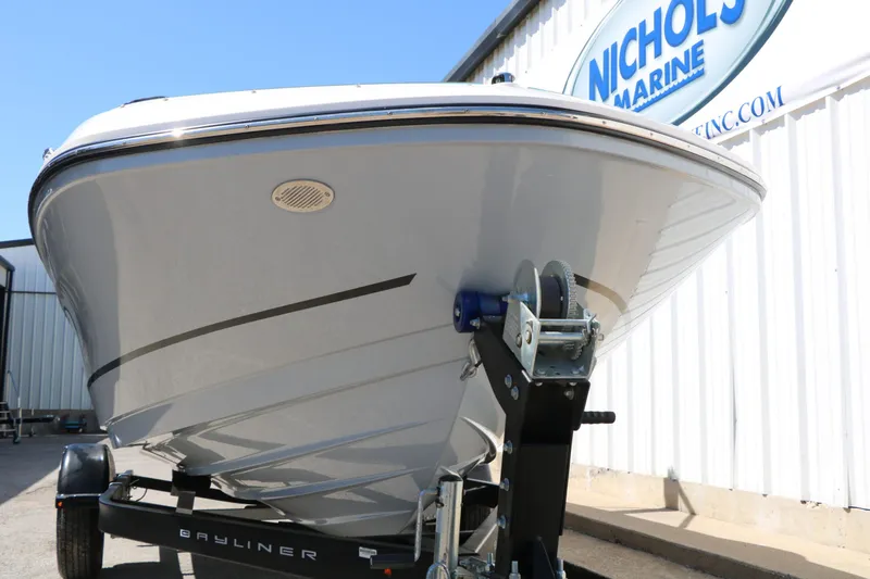 Slide: The Image of 2022 Bayliner VR5 boat on trailer at Nichols Marine. - 5