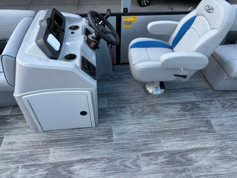 Slide: The Image of Interior of Bentley Pontoons 223 Bolt 2026 with console and seat. - 16