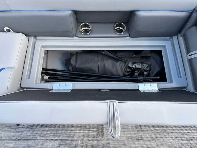 Slide: The Image of Storage compartment in Bentley Pontoons 223 Bolt 2026. - 25
