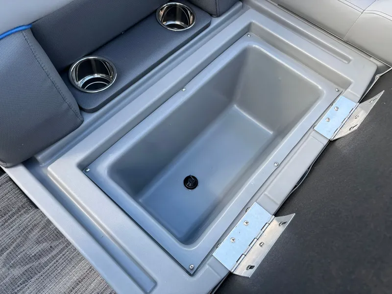 Slide: The Image of Interior of 2026 Bentley Pontoons 223 Bolt with cup holders. - 29