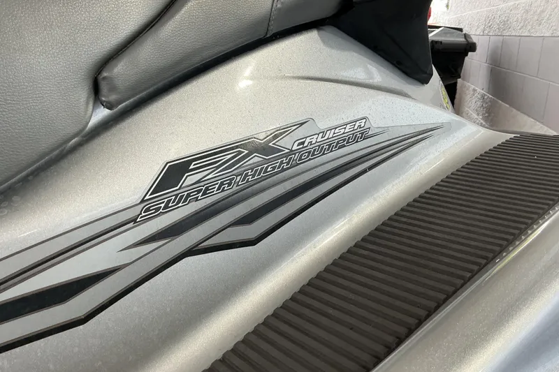 Slide: The Image of 2008 Yamaha WaveRunner FX Cruiser SHO, silver with "Super High Output" decal. - 4