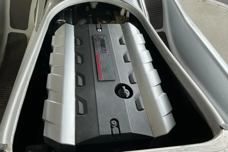 Slide: The Image of 2008 Yamaha WaveRunner FX Cruiser SHO engine compartment, showcasing the powerful engine design. - 9