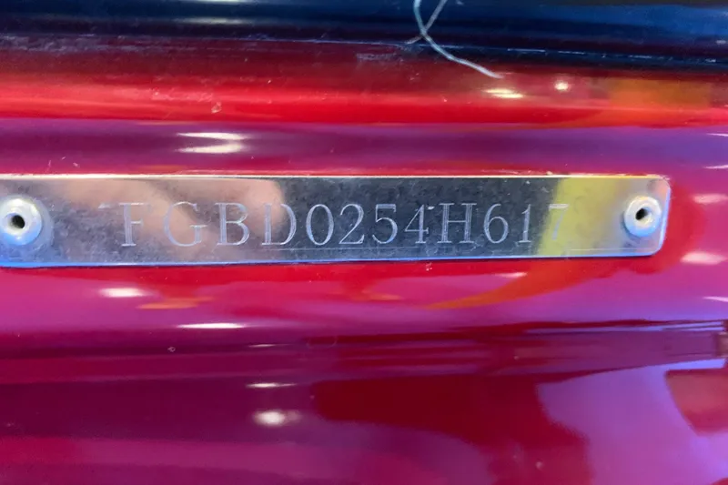 Slide: The Image of Hull identification number on a 2017 Chaparral 21 H2O Sport boat. - 9