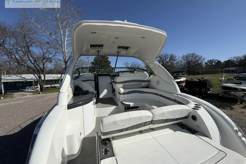 Slide: The Image of 2018 Formula 34 Performance Cruiser with spacious seating and sleek design. - 14