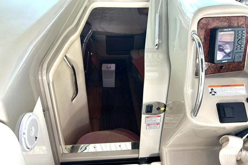 Slide: The Image of Interior view of 2006 Sea Ray Sundancer 320 cabin entrance with control panel. - 40