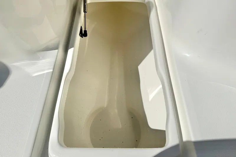 Slide: The Image of Interior compartment of 2026 Key West 239 FS boat, showcasing storage space. - 17