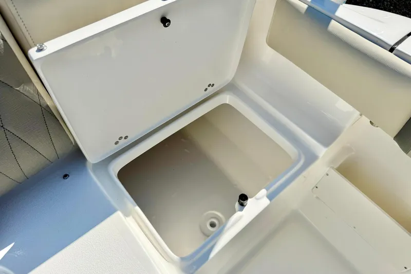 Slide: The Image of Open storage compartment on 2026 Key West 239 FS boat. - 38