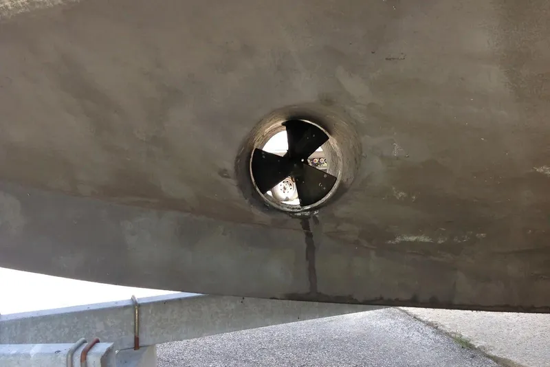 Slide: The Image of 1998 General Marine Custom Downeast boat propeller detail. - 12