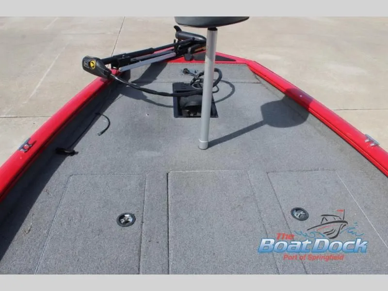 Slide: The Image of 2017 Pro Team 175 TXW boat deck with red trim. - 12