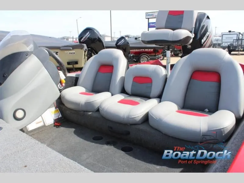 Slide: The Image of 2017 Pro Team 175 TXW boat with gray and red seating. - 9