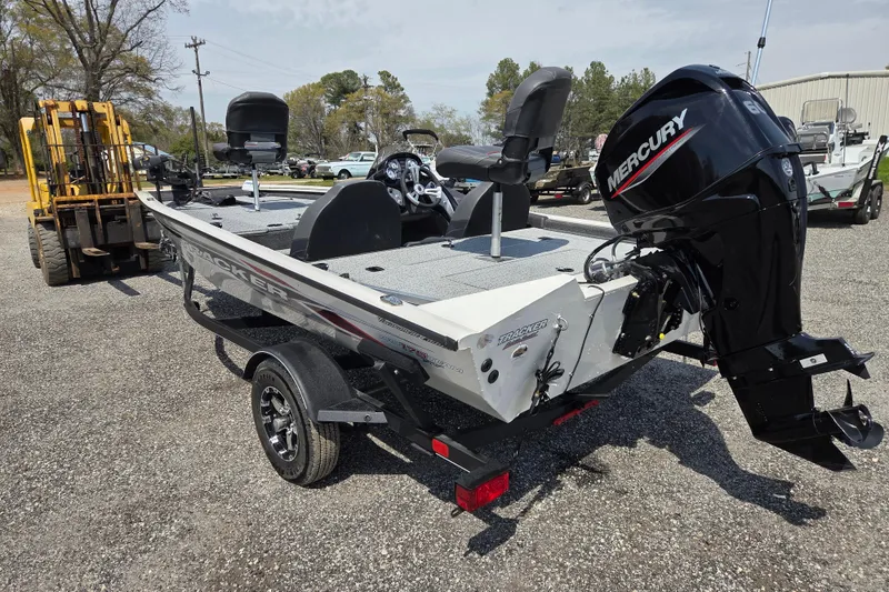 Slide: The Image of 2021 Tracker Pro Team 175 TXW Tournament Edition boat with Mercury engine on trailer. - 6
