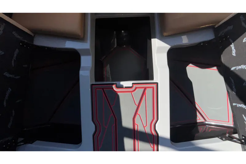 Slide: The Image of 2026 Tigé 24RZX boat interior with stylish seating and modern design elements. - 57