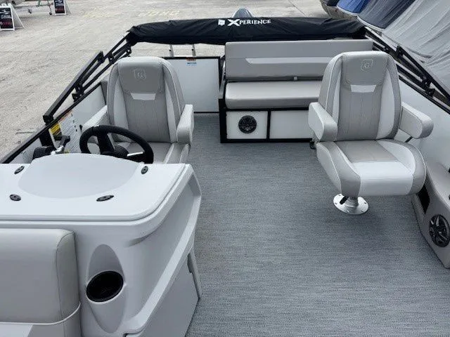 Slide: The Image of Interior of Sweetwater Xperience 2026 Experience 2286 SFLX pontoon boat. - 17