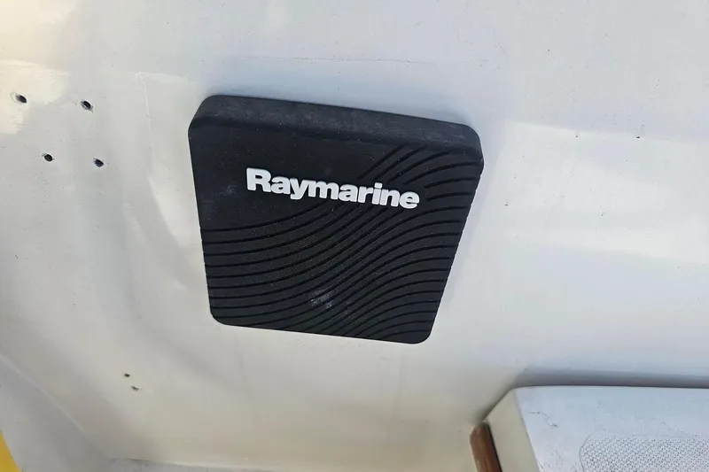 Slide: The Image of Raymarine device on 1988 Catalina 30 MkII boat, mounted on white surface. - 10