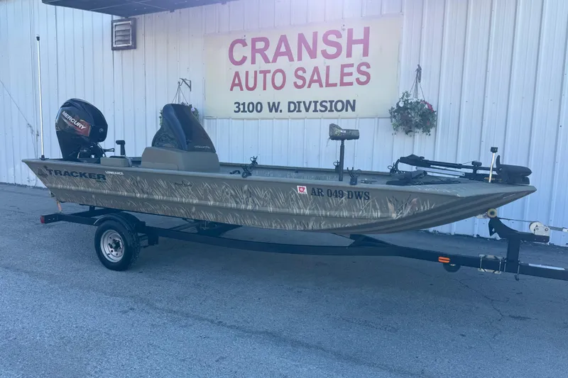 Slide: The Image of 2022 Tracker Grizzly 1648 SC boat on trailer at Cransh Auto Sales. - 3