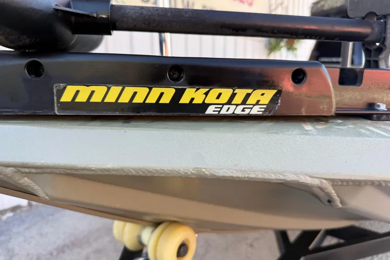 Slide: The Image of Minn Kota Edge trolling motor on 2022 Tracker Grizzly 1648 SC boat. - 38