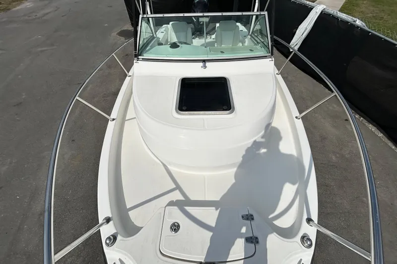 Slide: The Image of 2006 Boston Whaler 205 Conquest boat photographed from above. - 26