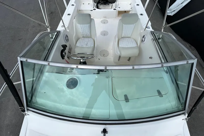 Slide: The Image of Interior view of a 2006 Boston Whaler 205 Conquest boat. - 32