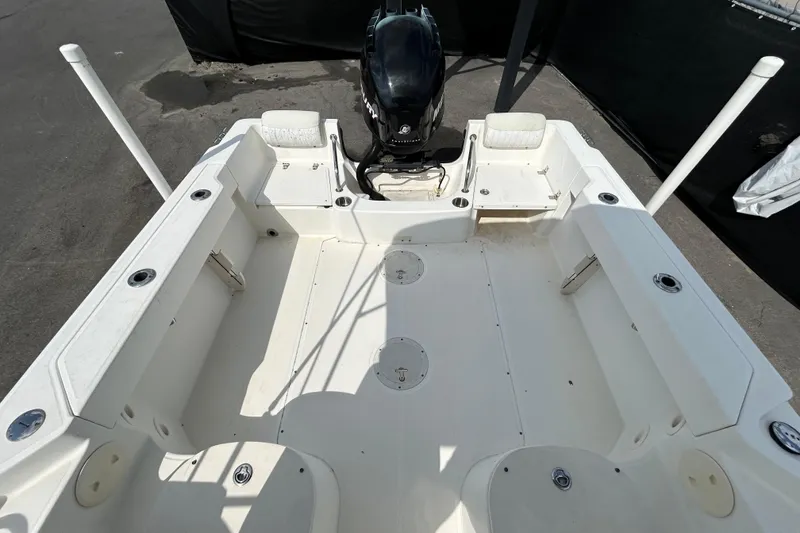 Slide: The Image of Interior view of a 2006 Boston Whaler 205 Conquest boat. - 38