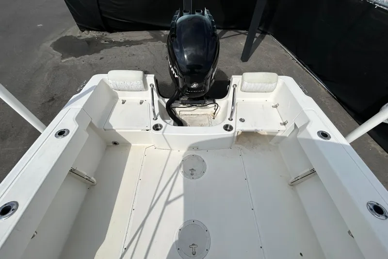 Slide: The Image of Interior view of a 2006 Boston Whaler 205 Conquest boat. - 39