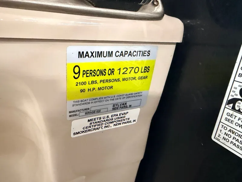 Slide: The Image of Sylvan Mirage 820 & 90HP Mercury 4Stroke - $21,995 2015 - 48