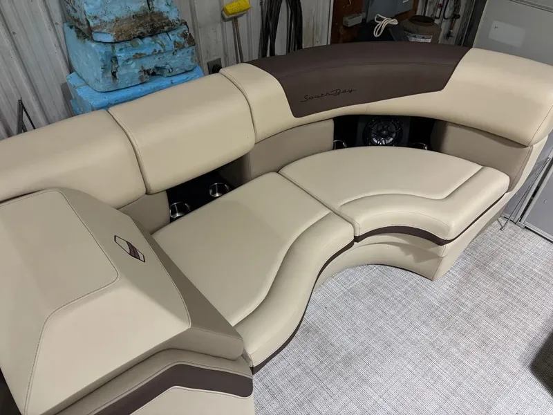 Slide: The Image of Luxurious seating in South Bay 500 Series 523SB2 3.0 pontoon boat, 2023 model. - 5