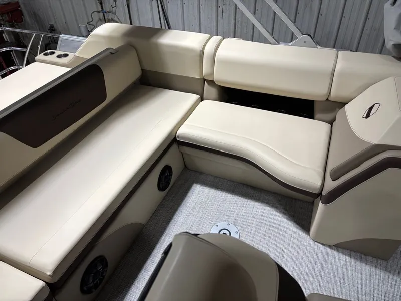 Slide: The Image of Interior of South Bay 500 Series 523SB2 3.0 pontoon boat, 2023 model. - 6
