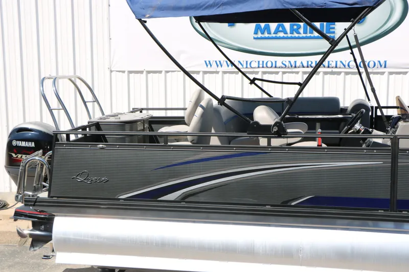 Slide: The Image of 2023 Qwest E820 XRE CR L pontoon boat with Yamaha engine. - 16