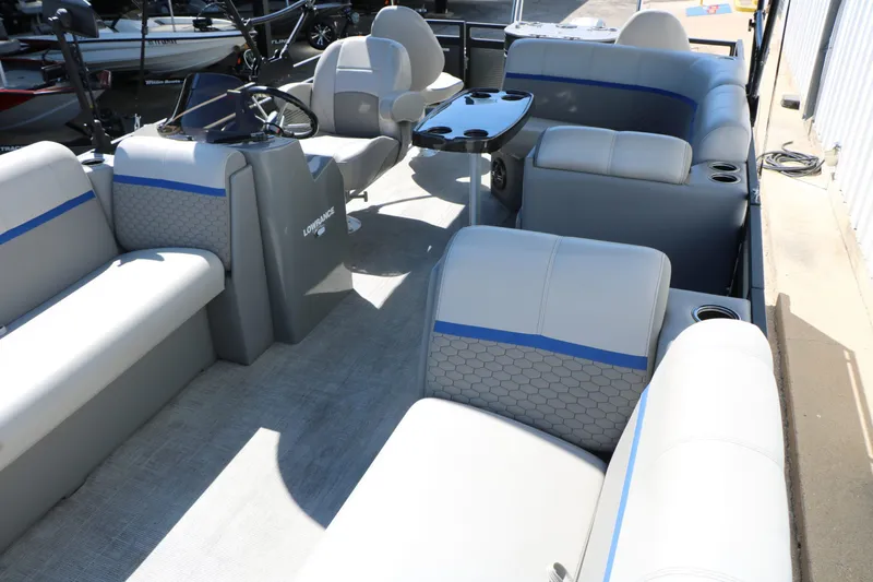 Slide: The Image of Interior of a 2023 Qwest E820 XRE CR L pontoon boat. - 20