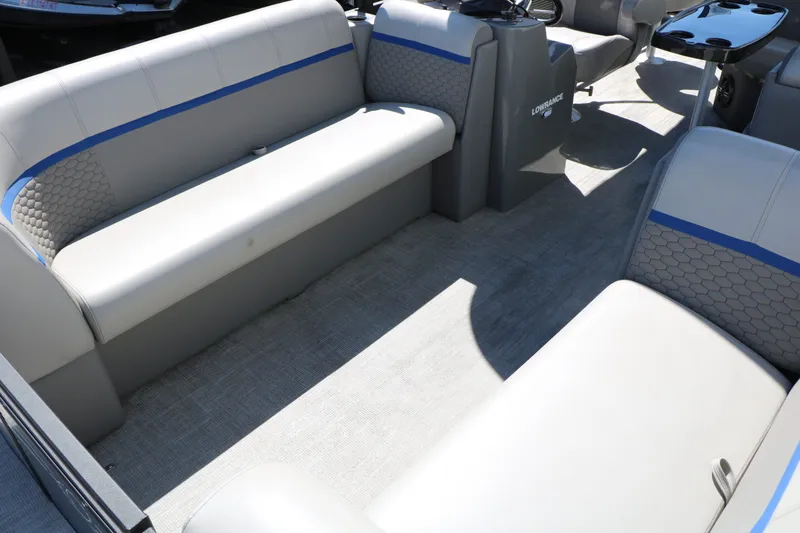 Slide: The Image of Interior of a 2023 Qwest E820 XRE CR L boat. - 21