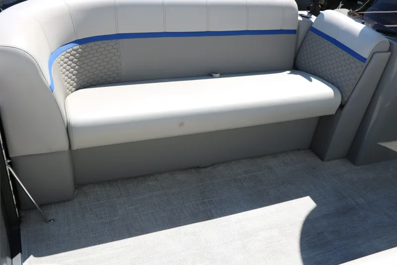 Slide: The Image of Qwest E820 XRE CR L 2023 boat seating in gray design. - 22
