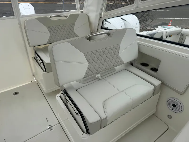 Slide: The Image of Interior of 2026 World Cat 325DC featuring luxurious seating. - 11