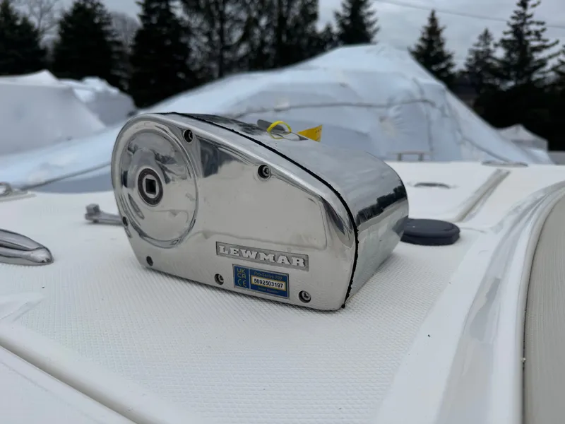 Slide: The Image of Lewmar winch on World Cat 325DC boat, year 2026. - 6