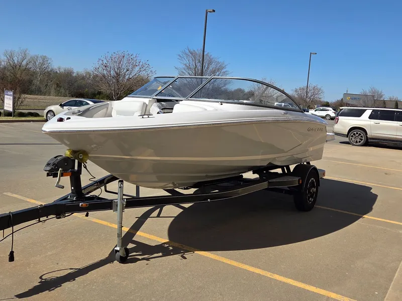 Slide: The Image of 2019 Regal 1900 ES Bowrider parked on trailer outdoors. - 4