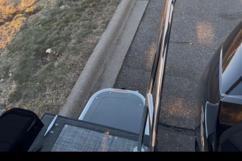 Slide: The Image of 2026 Princecraft Ventura 224 boat parked on a street curbside. - 19