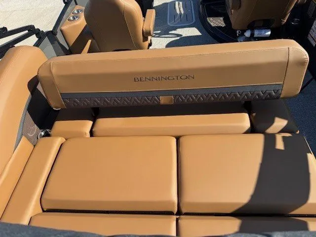 Slide: The Image of Luxurious seating in the 2026 Bennington 23MSB pontoon boat. - 14