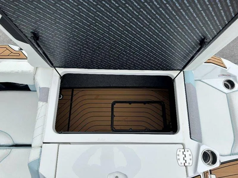 Slide: The Image of Storage compartment in Nautique G23 boat, 2022 model. - 31