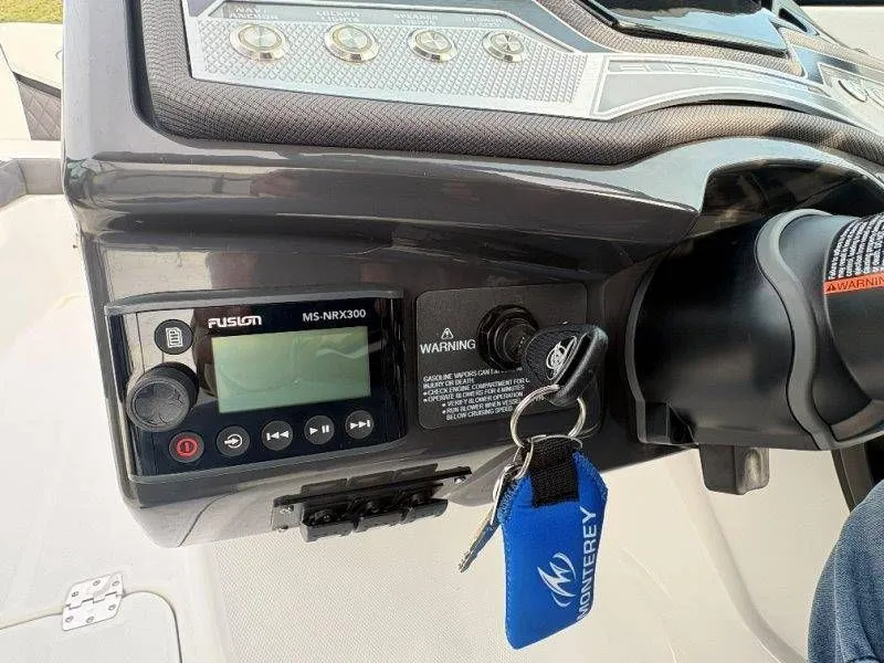 Slide: The Image of Dashboard of 2023 Monterey 218SS Super Sport with Fusion MS-NRX300. - 35