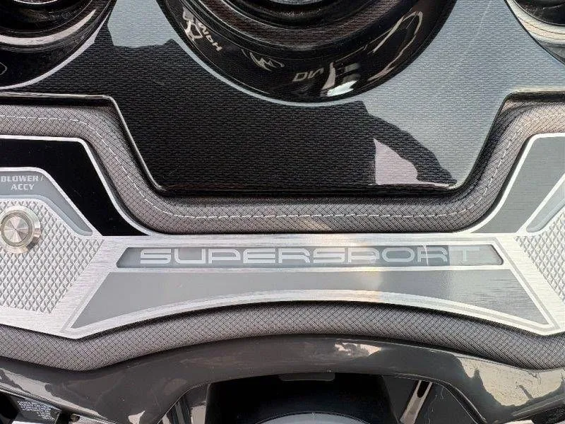 Slide: The Image of Close-up of the dashboard on a 2023 Monterey 218SS Super Sport. - 47