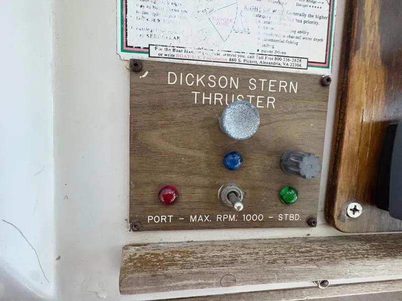 Slide: The Image of Dickson stern thruster control on 1983 Mainship 34 Mark III. - 21
