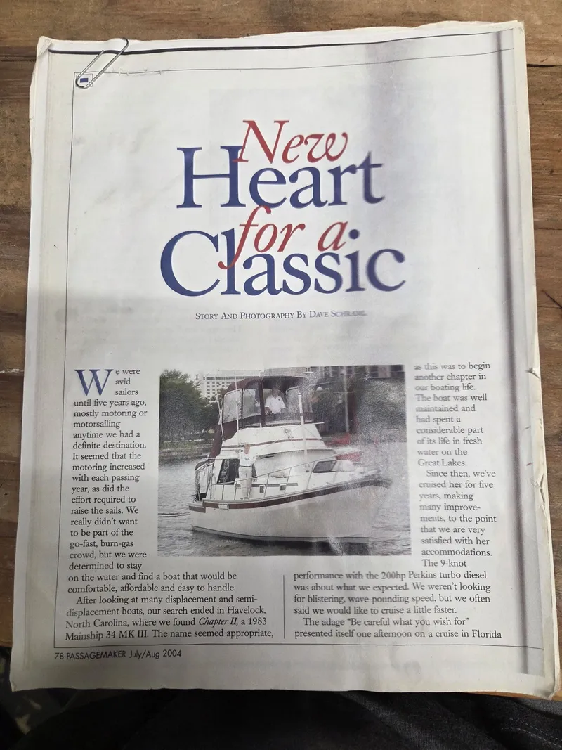 Slide: The Image of Mainship 34 Mark III 1983 - 79