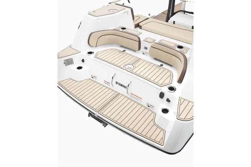 Slide: The Image of Manufacturer Provided Image: 2026 Yamaha Boats 255 FSH Sport E, featuring a sleek, modern deck design. - 3