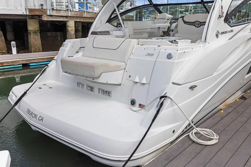 Slide: The Image of 2019 Cruisers Yachts 38 Express docked in Tiburon, CA marina. - 34