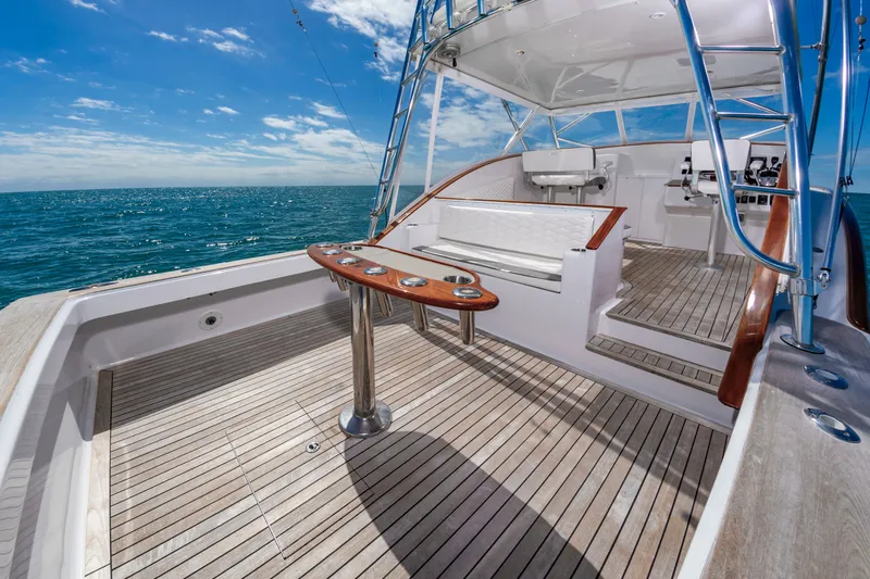 Slide: The Image of 2009 Custom Carolina 36 Express yacht deck view. - 13