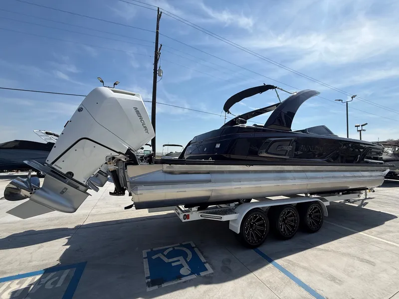Slide: The Image of Avalon Excalibur Carbon Series Elite Windshield - 27 FT w/ Twin 400HP Mercury V10's! 2026 - 11