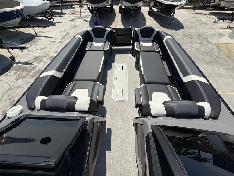 Slide: The Image of Avalon Excalibur Carbon Series Elite Windshield - 27 FT w/ Twin 400HP Mercury V10's! 2026 - 9
