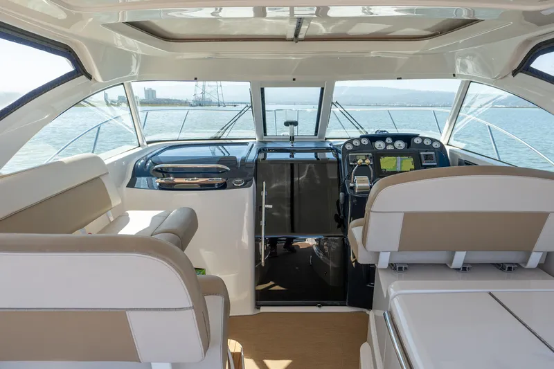 Slide: The Image of Interior of 2012 Tiara Yachts 3100 Coronet with modern cockpit. - 11