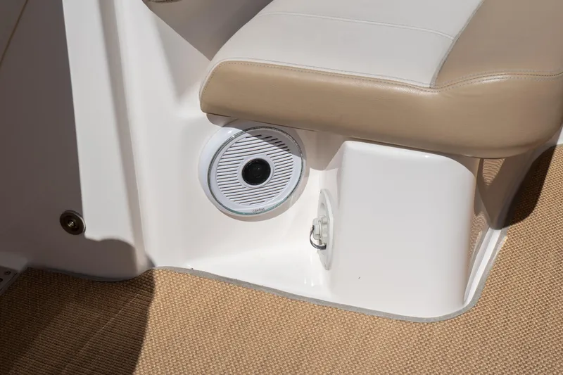 Slide: The Image of Speaker and seating on Tiara Yachts 3100 Coronet, 2012 model. - 16