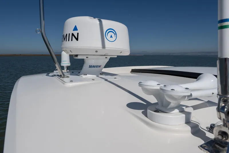 Slide: The Image of Garmin radar on Tiara Yachts 3100 Coronet, 2012 model, in calm waters. - 26