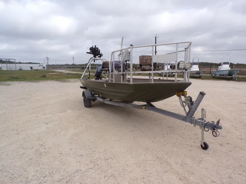 Slide: The Image of 2022 Alweld 1960V boat on trailer, ready for adventure. - 8
